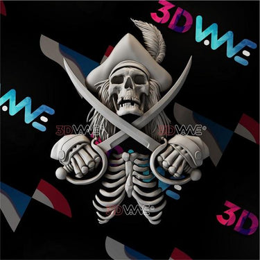 PIRATE SKULL 3d stl 3DWave.us